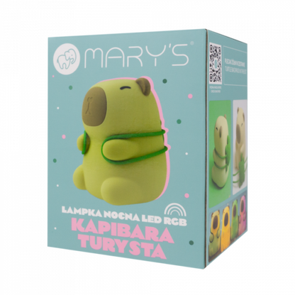 Детска нощна лампа LED RGB MARY’S Капибара Турист