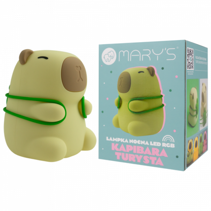 Детска нощна лампа LED RGB MARY’S Капибара Турист