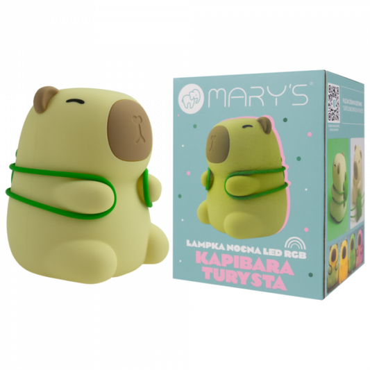 Детска нощна лампа LED RGB MARY’S Капибара Турист