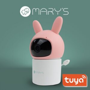 Бебефон с камера и Wi-Fi MARY’S „Зайче“ – HD, нощно виждане, Tuya Smart