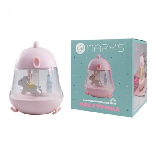 Детска нощна музикална лампа MARY’S Въртележка