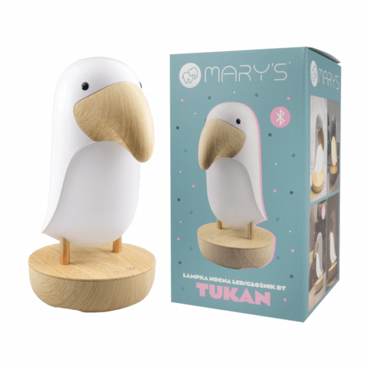 Детска нощна лампа и с Bluetooth колонка LED MARY’S Папагал