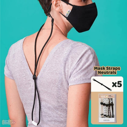 SchoolMaskPack™ придържащи ленти за маски за възрастни и тийнейджъри в сет, 5 броя