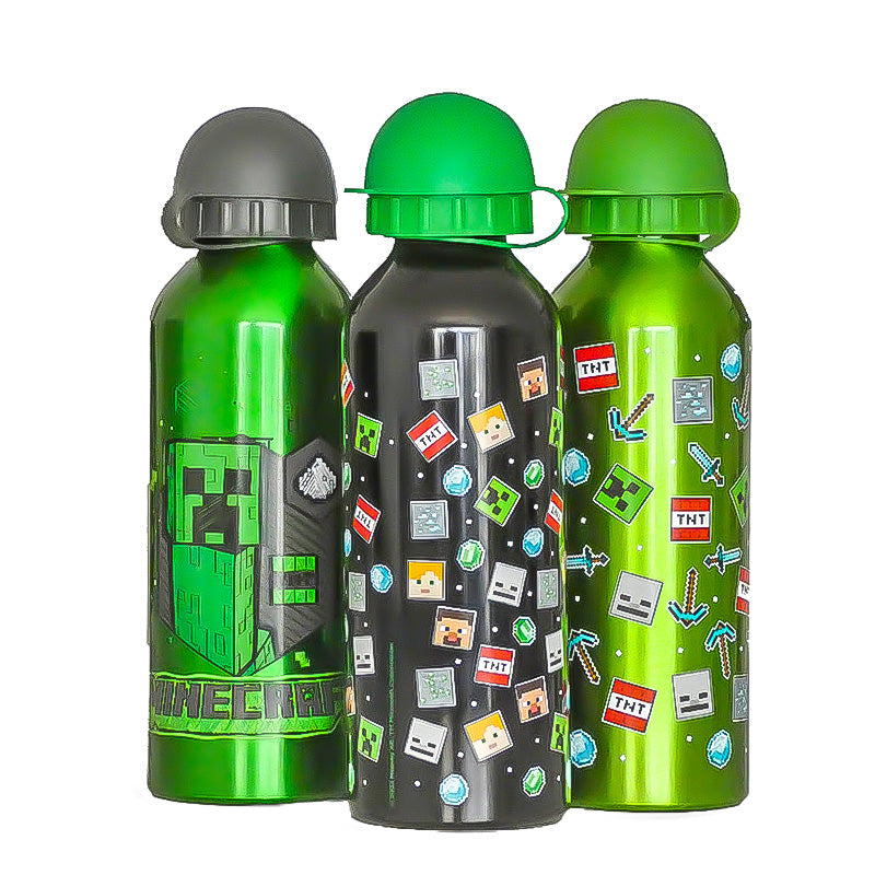 Алуминиева бутилка Minecraft, 500 ml, 3 дизайна