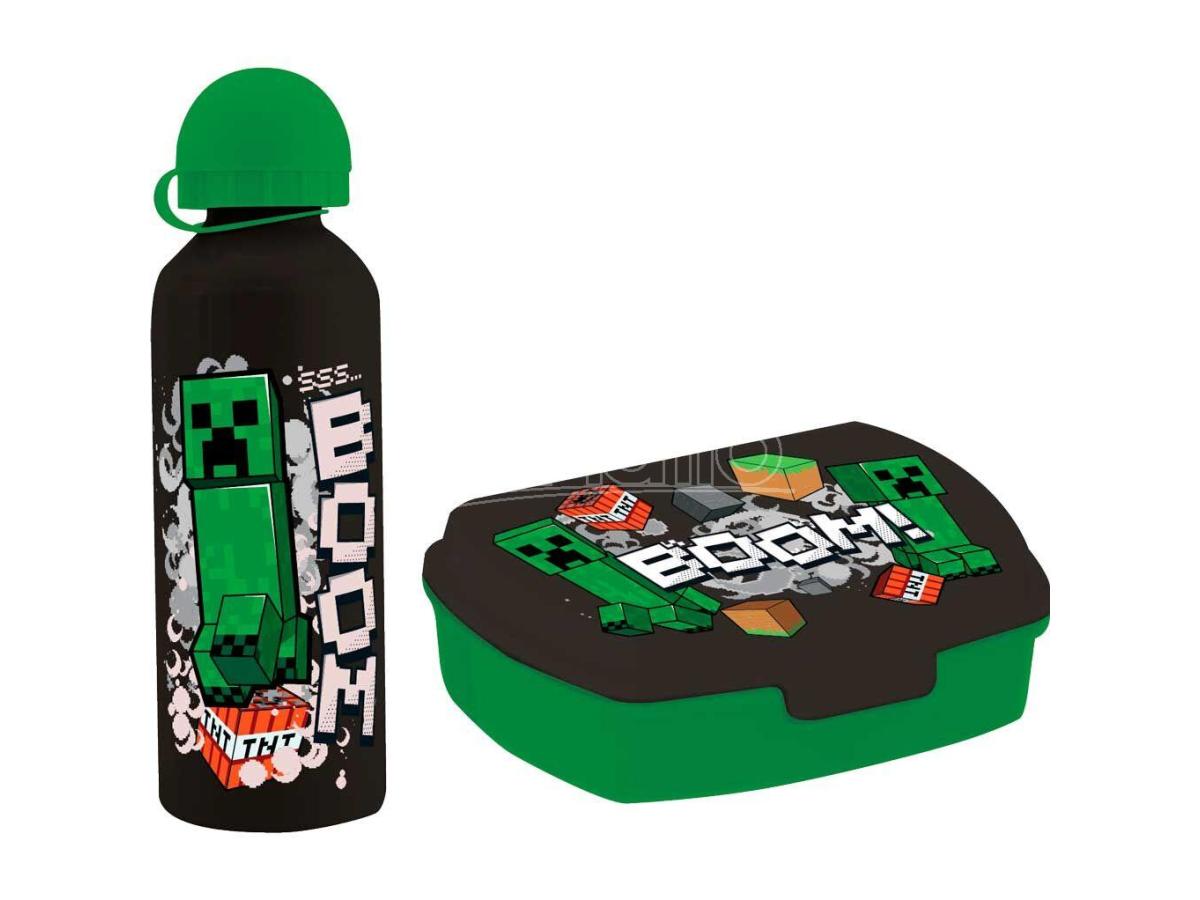 Сет бутилка и кутия за храна Minecraft Boom