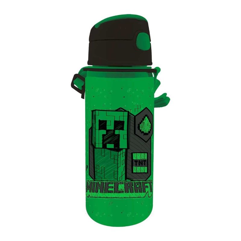 Метална бутилка Minecraft с гланцово покритие 600 мл