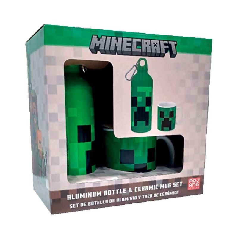 Сет чаша и бутилка Minecraft Creeper