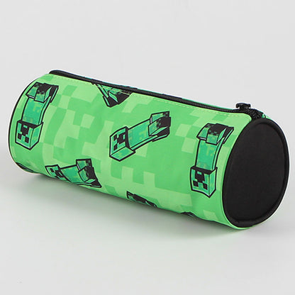 Ученически несесер, цилиндър, MINECRAFT Creeper head без съдържание