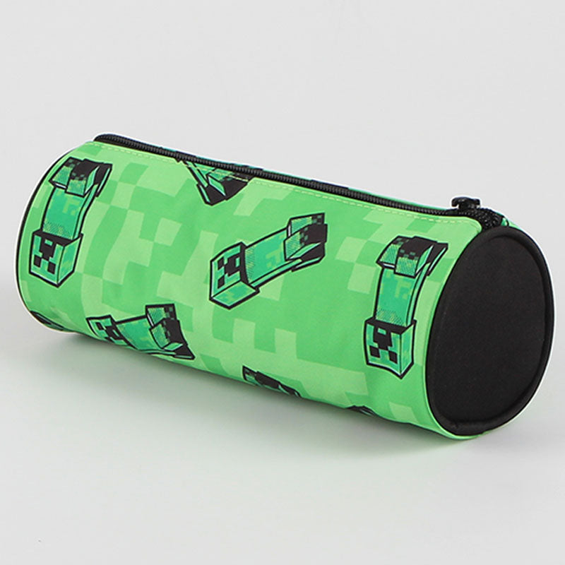 Ученически несесер, цилиндър, MINECRAFT Creeper head без съдържание