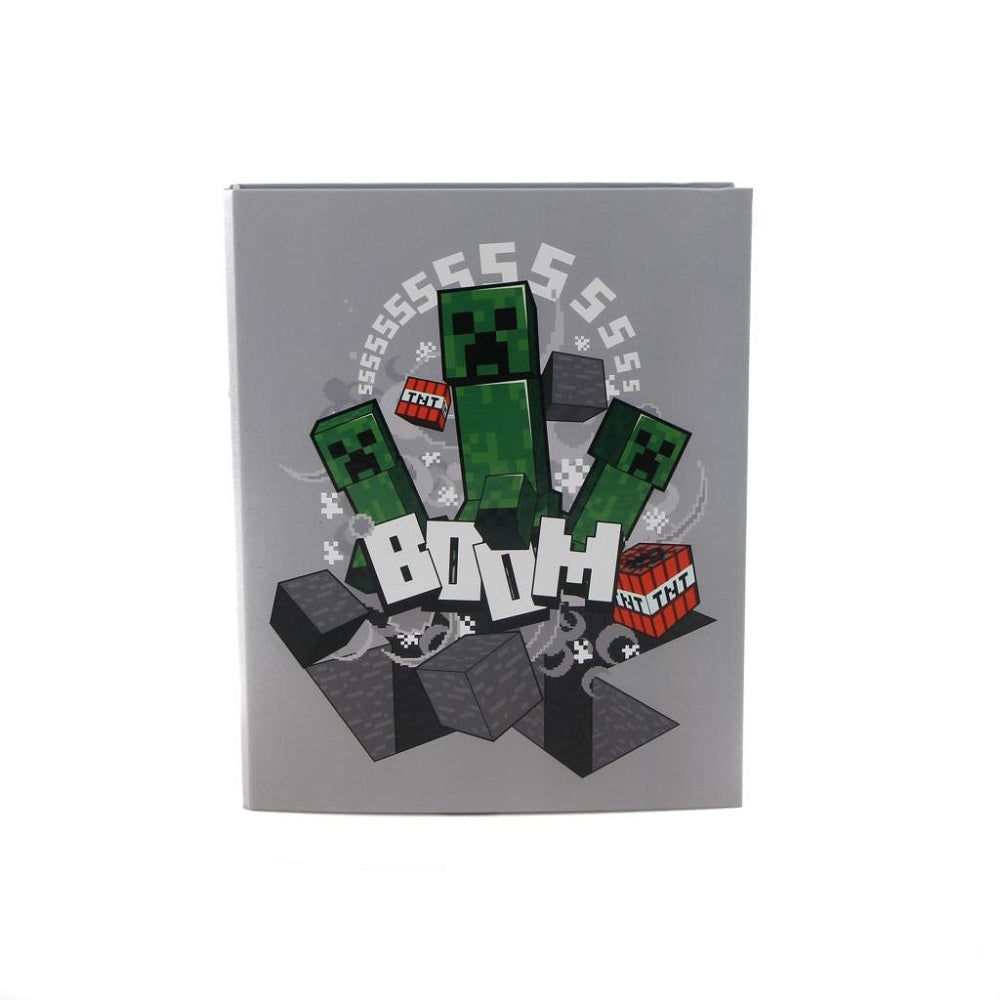 Папка класьор с рингове Minecraft Creeper BOOM