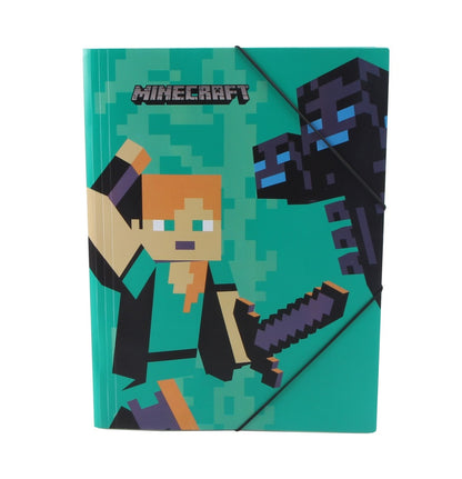 Папка с ластик MINECRAFT Alex & Enderdragon