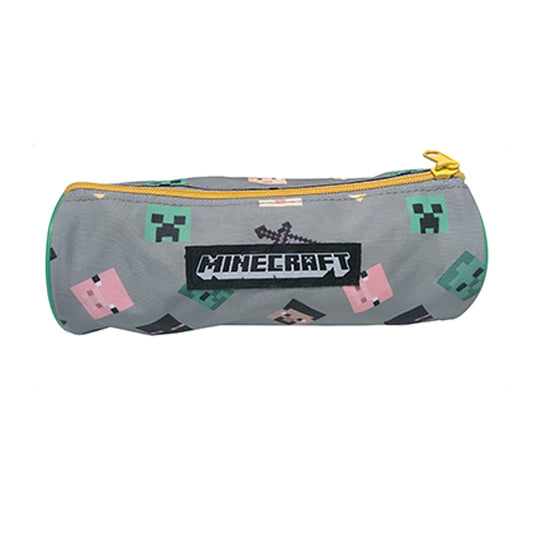 Ученически несесер, цилиндър, MINECRAFT heads без съдържание