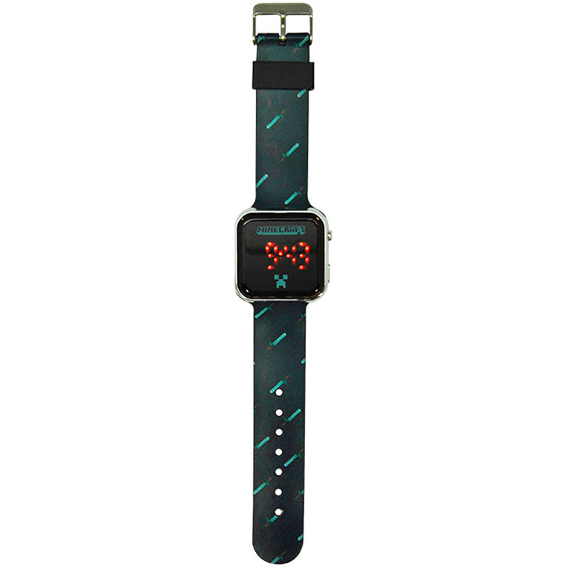 LED часовник Minecraft мечове