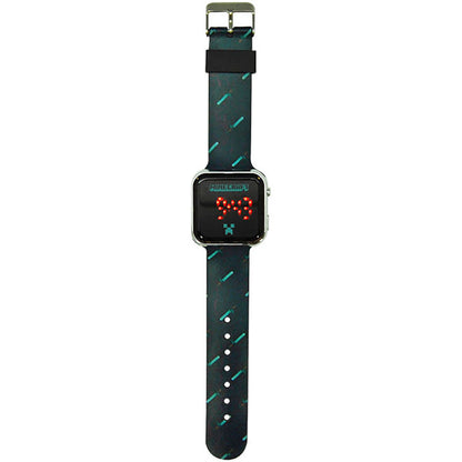 LED часовник Minecraft мечове