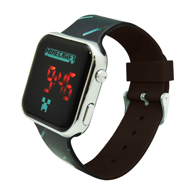 LED часовник Minecraft мечове