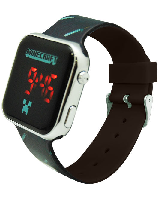 LED часовник Minecraft мечове