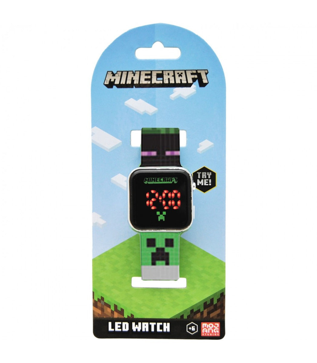 LED часовник Minecraft Faces