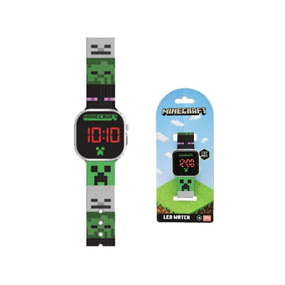 LED часовник Minecraft Faces