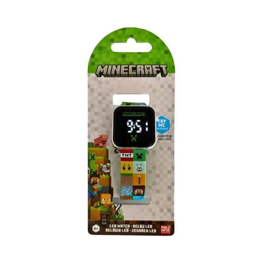 LED часовник Minecraft Spades