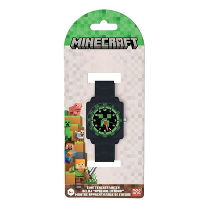 Детски ръчен часовник Minecraft, образователен, аналогов