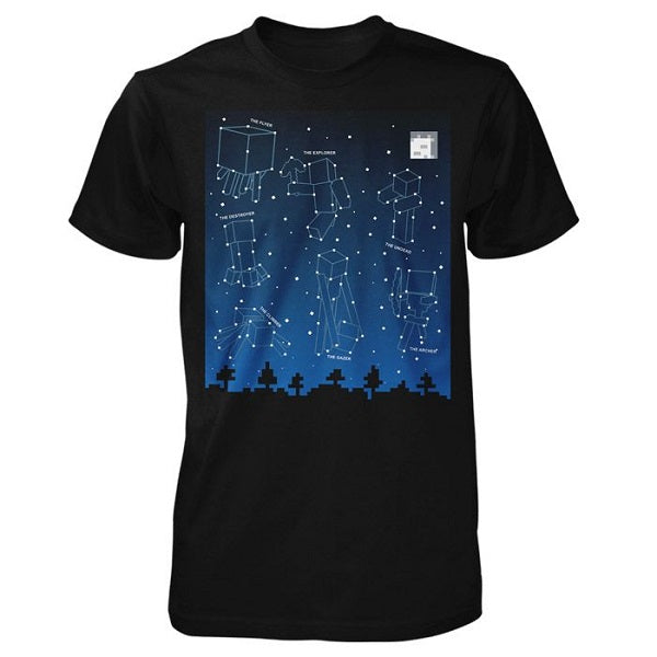 Тениска Minecraft светеща в тъмното размер 170