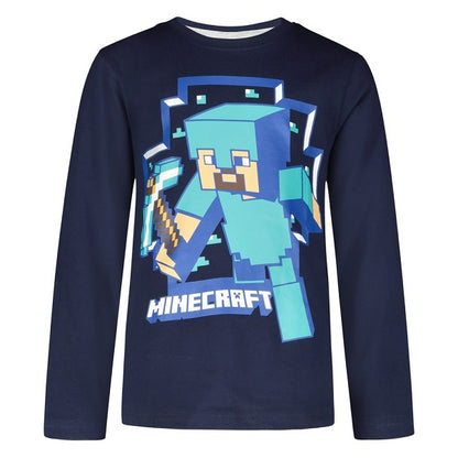 Блуза Minecraft Стив с кирка-140