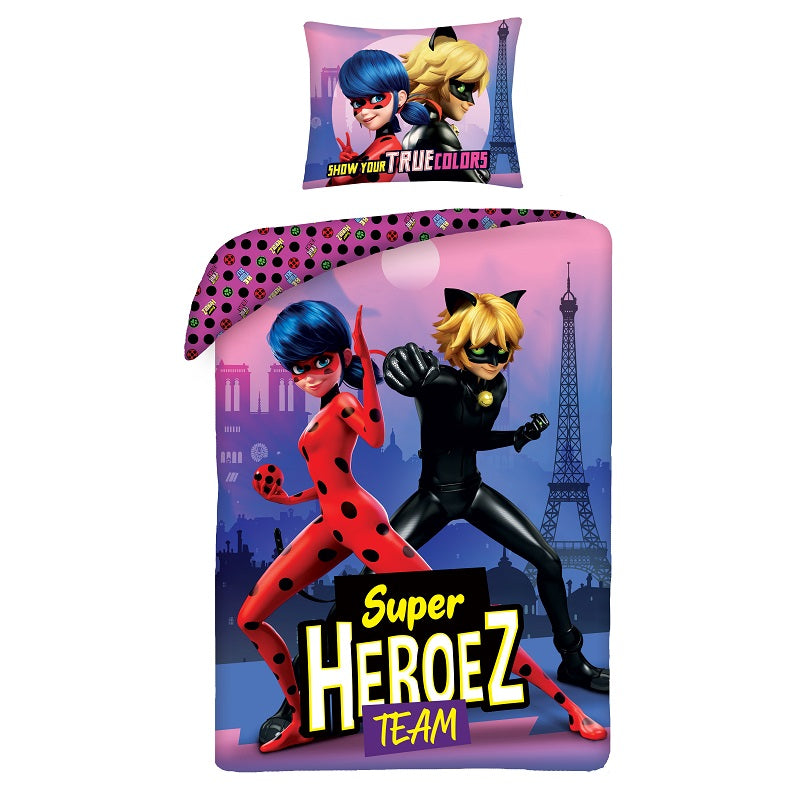 Детски спален комплект Калинката и Чeрния котарак Team