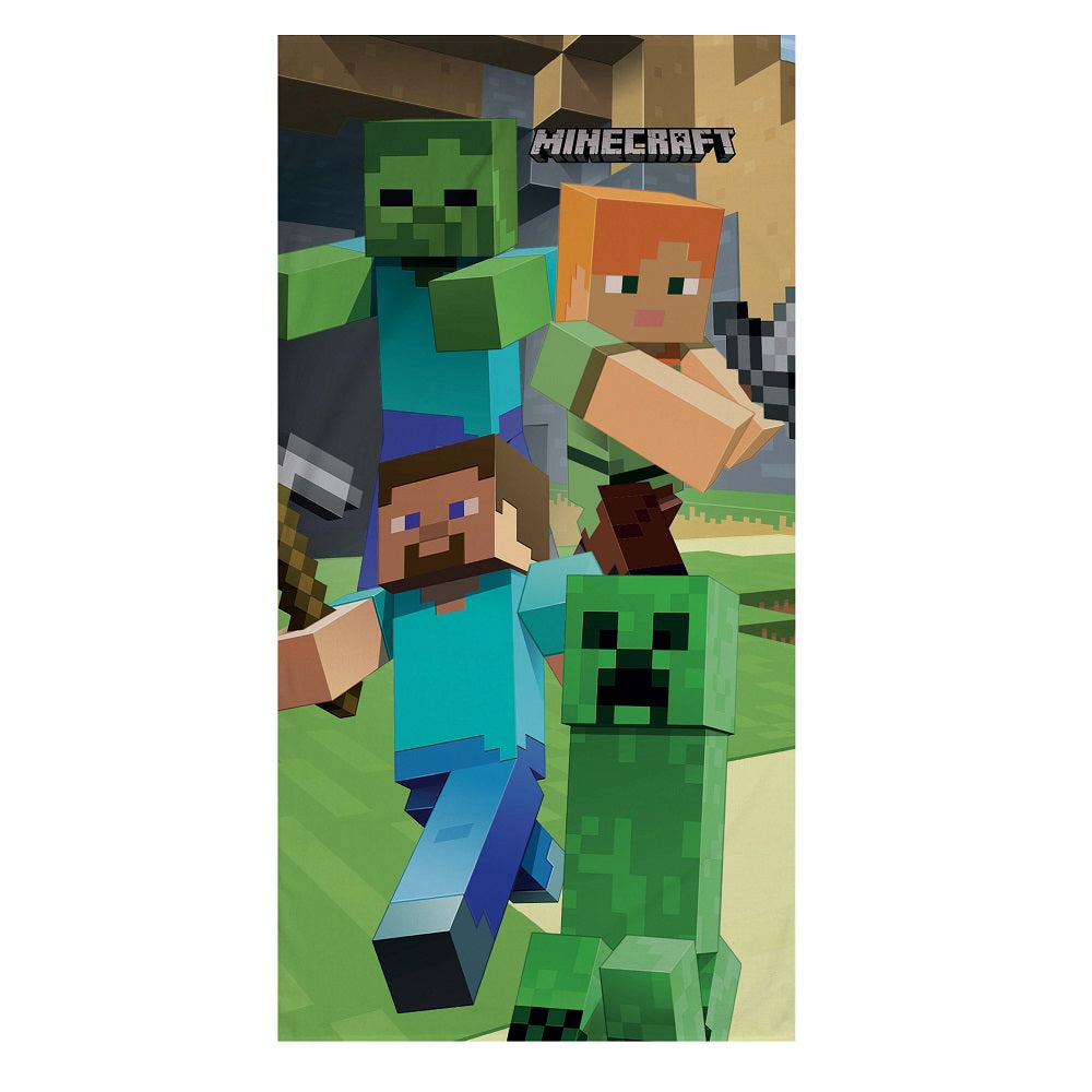 Плажна хавлия Minecraft All Heroes