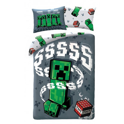 Детски спален комплект Minecraft 324 Creeper Sss