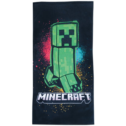 Плажна хавлия Minecraft Creeper Dark  70*140 см.