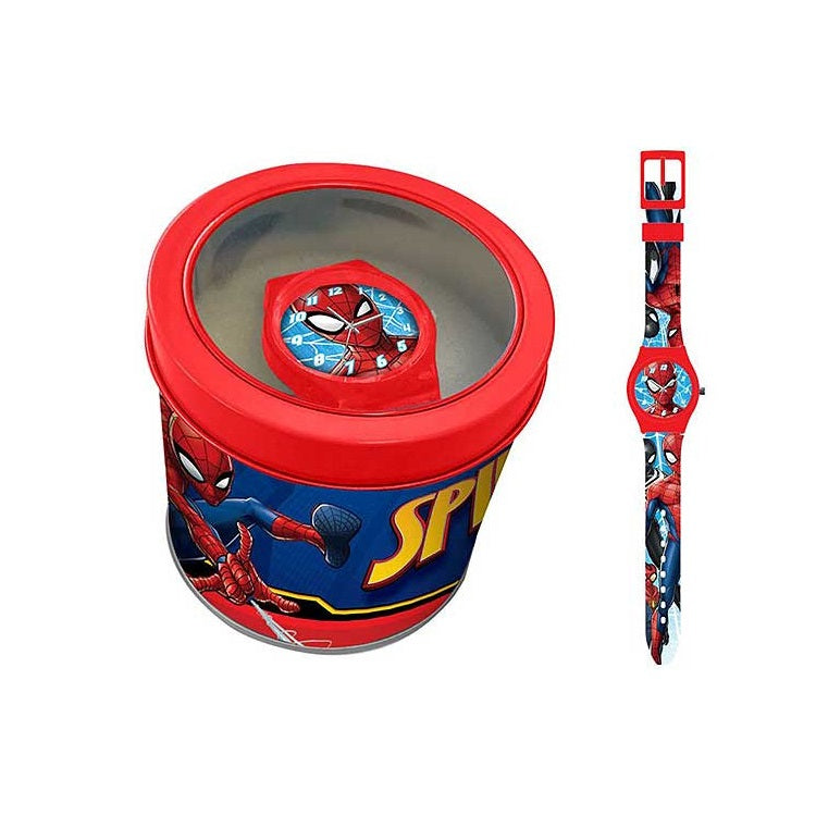 Детски часовник Spiderman в метална кутия