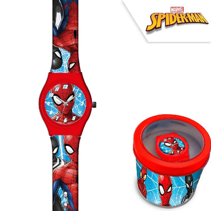 Детски часовник Spiderman в метална кутия