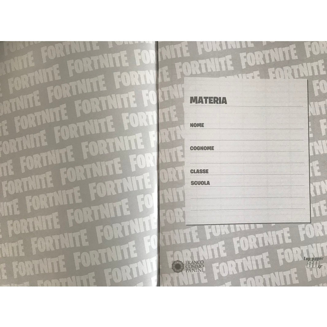 Тетрадка Fortnite A4 синя с редове