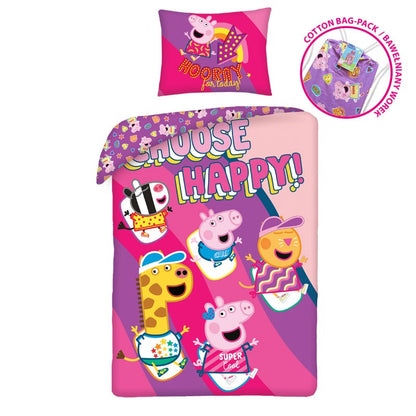 Детски спален комплект Peppa Pig Happy