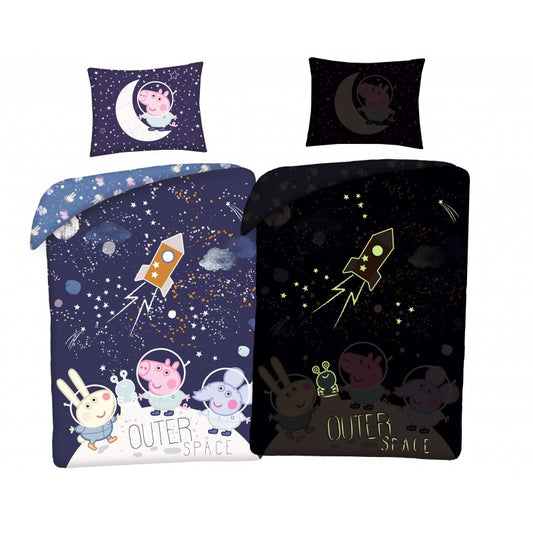 Детски спален комплект Peppa Pig Космос