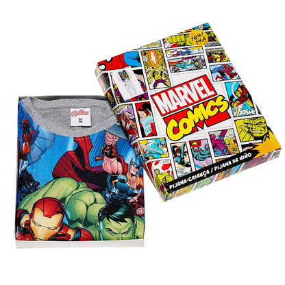 Пижама Marvel сива в луксозна кутия