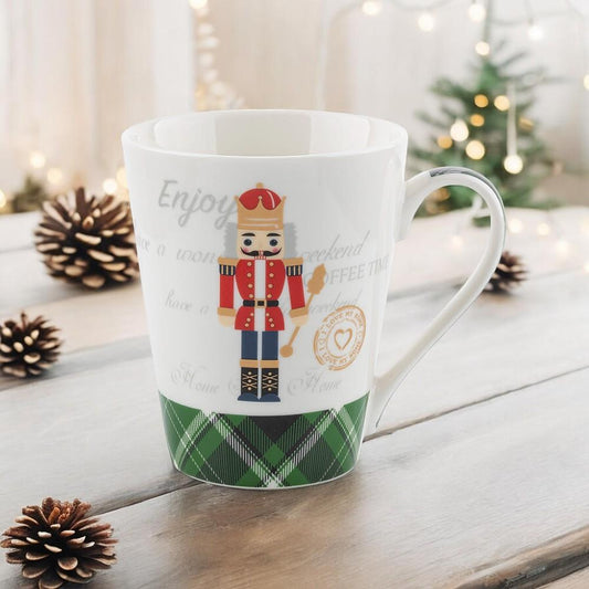 Florina порцеланова чаша, зелен, дизайн Лешникотрошачка, 380мл