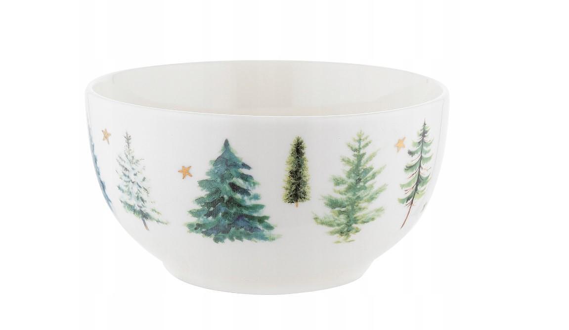 Florina порцеланова купа за салата, дизайн Зима, 13см