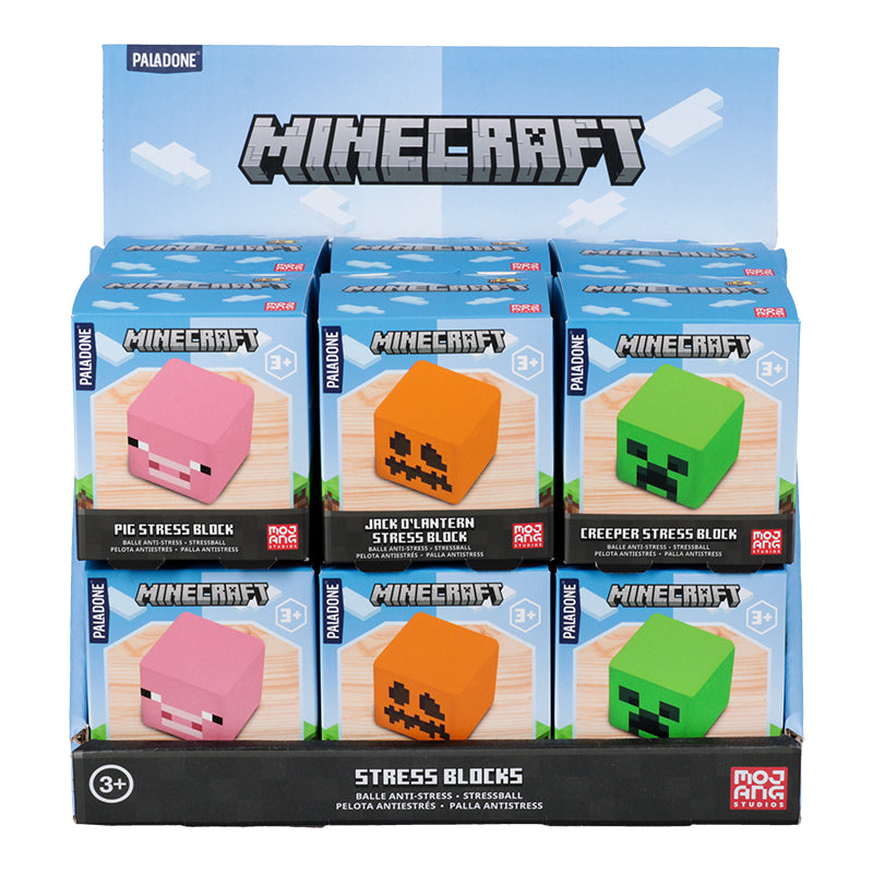 Антистрес кубчета Minecraft, Асортимент