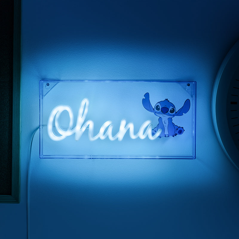 LED неонова лампа Stitch Ohana