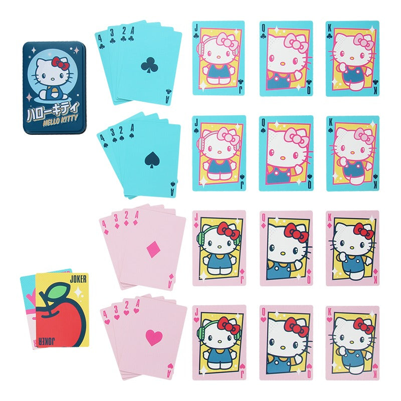Карти за игра Hello Kitty в метална кутия
