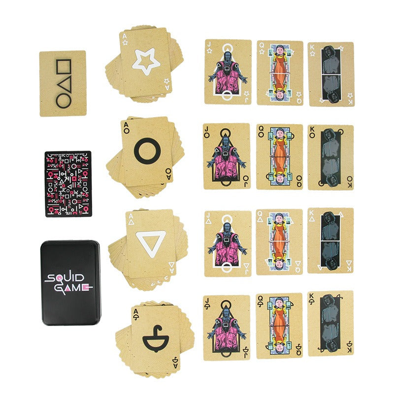 Карти за игра Squid Game в метална кутия