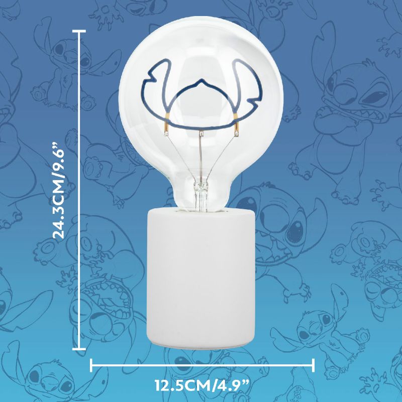 Нощна лампа с неонова LED крушка  Stitch