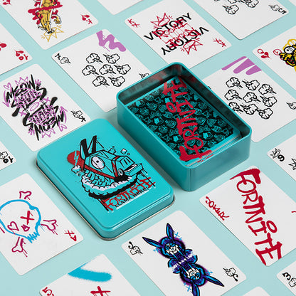 Карти за игра Fortnite в метална кутия