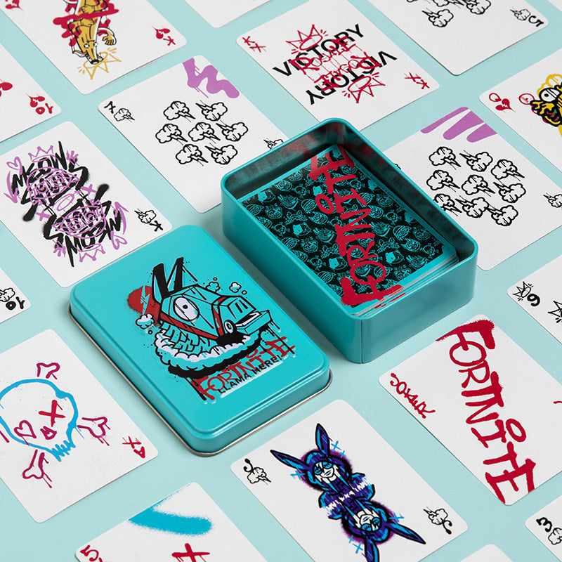 Карти за игра Fortnite в метална кутия