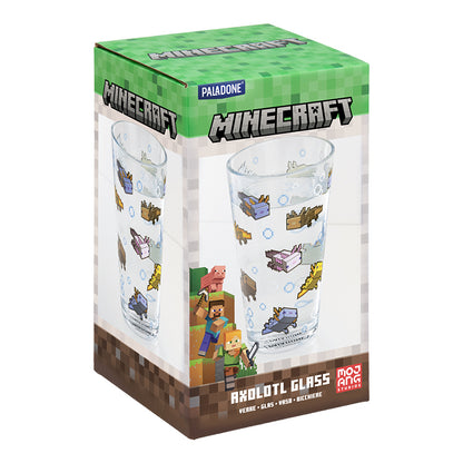 Стъклена чаша Minecraft Axolotl