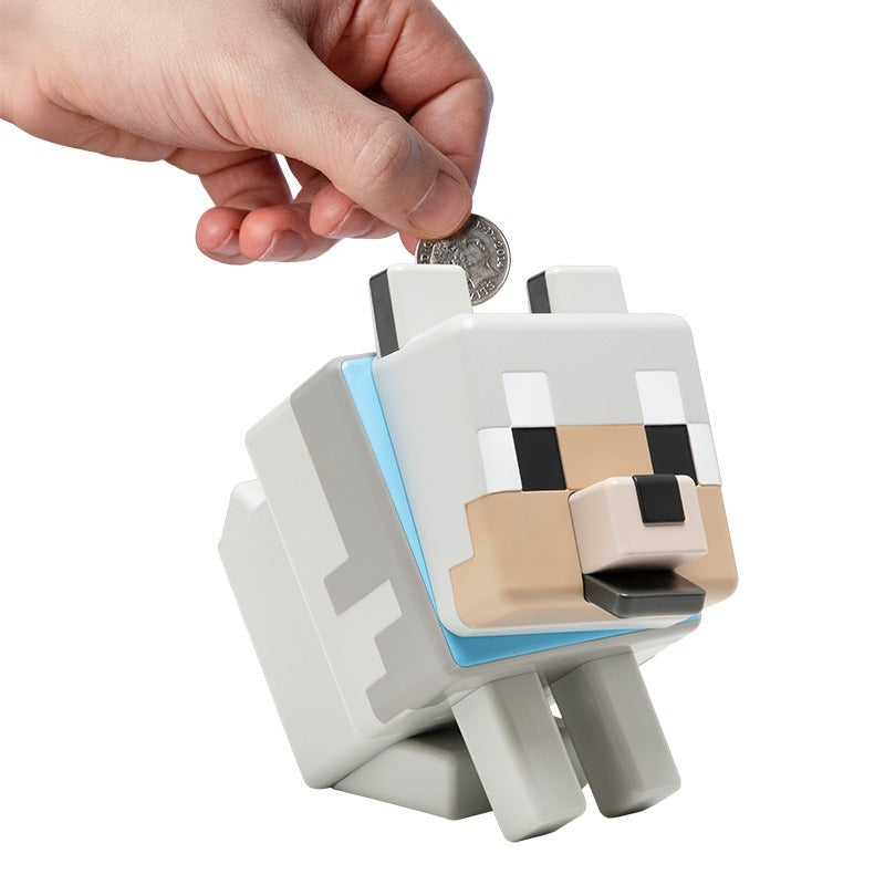 Касичка Minecraft Wolf фигурка със звук