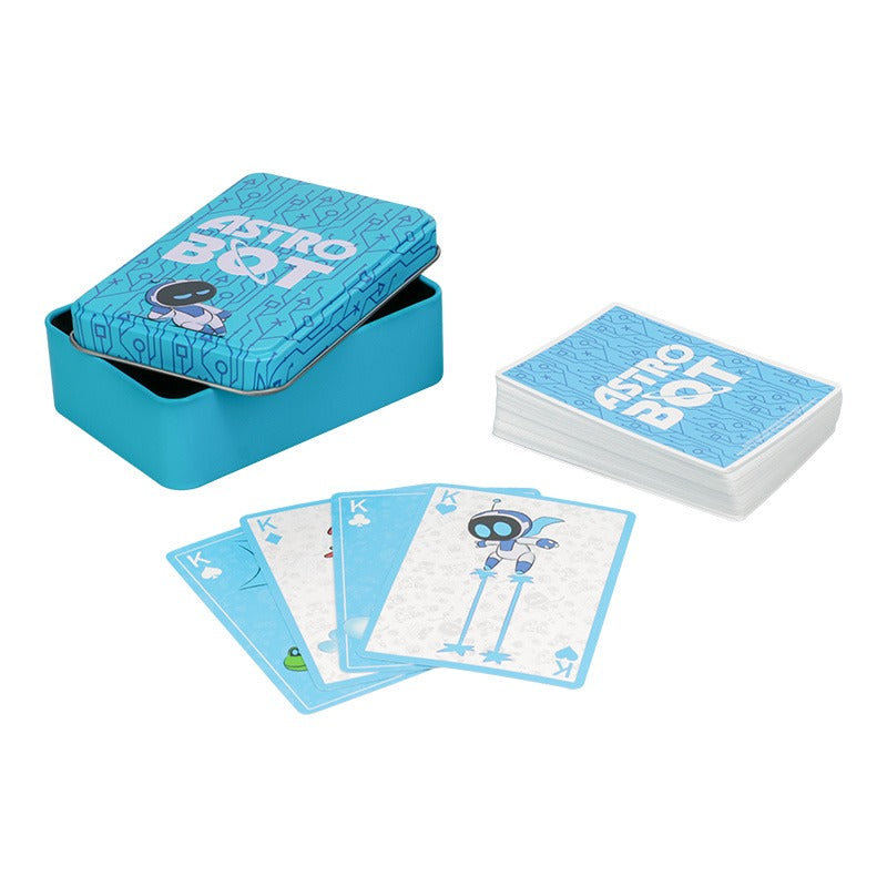 Карти за игра Astrobot в метална кутия