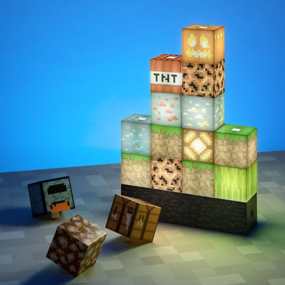 Лампа Minecraft Block Building Cubes