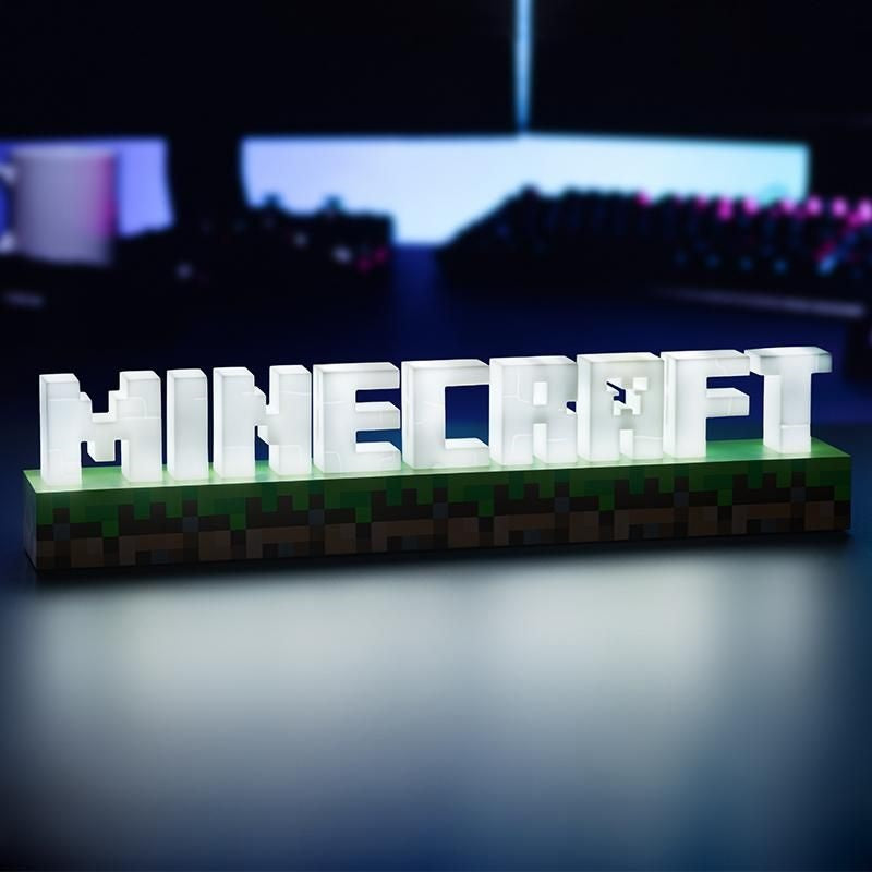 Лампа Minecraft Logo